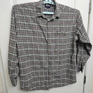 Falcon Bay Men’s Size XLT Multi Color Plaid Flannel  Button Down Shirt